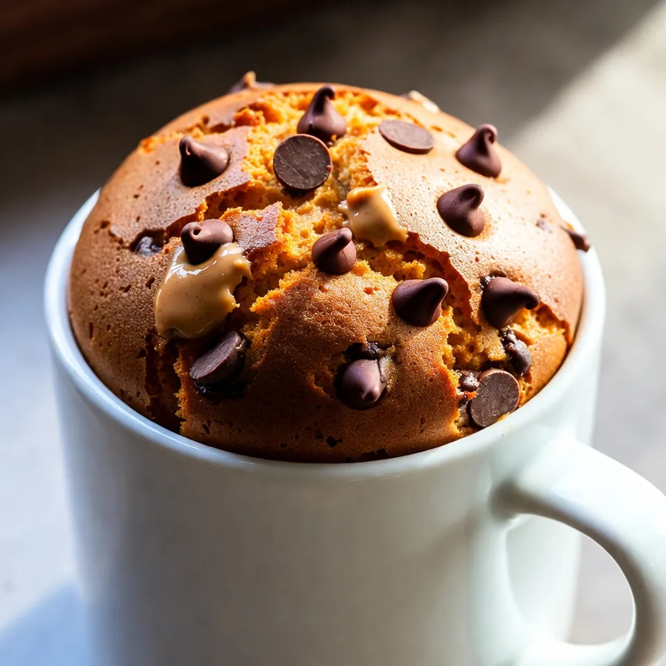 Peanut Butter Chocolate Chip Mug Cake Delightful Treat