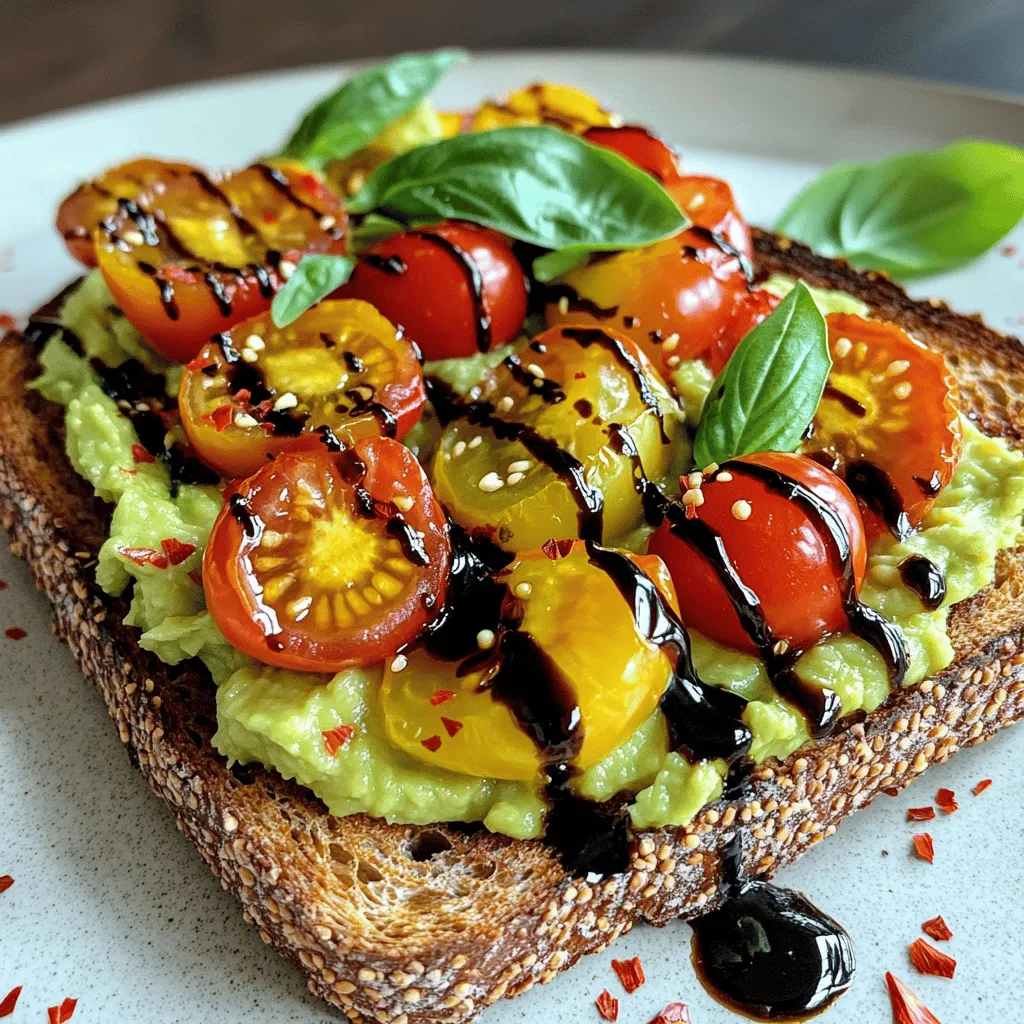 Avocado Tomato Toast Fresh and Flavorful Delight