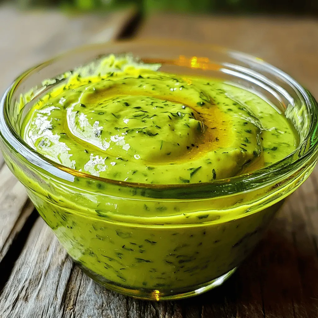 Avocado Cilantro Lime Dressing Fresh and Flavorful Sauce