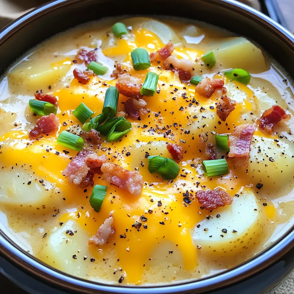 Slow Cooker Loaded Potato Soup Simple Comfort Dish