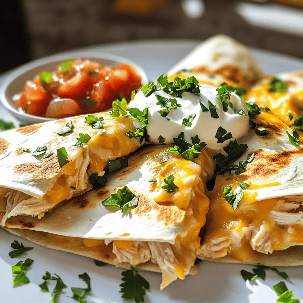 Chicken and Cheese Quesadilla Alfredo Tasty Delight