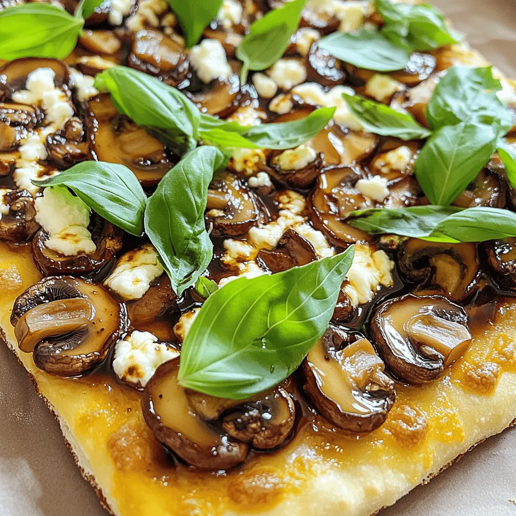 Balsamic Mushroom Flatbread Savory and Simple Treat