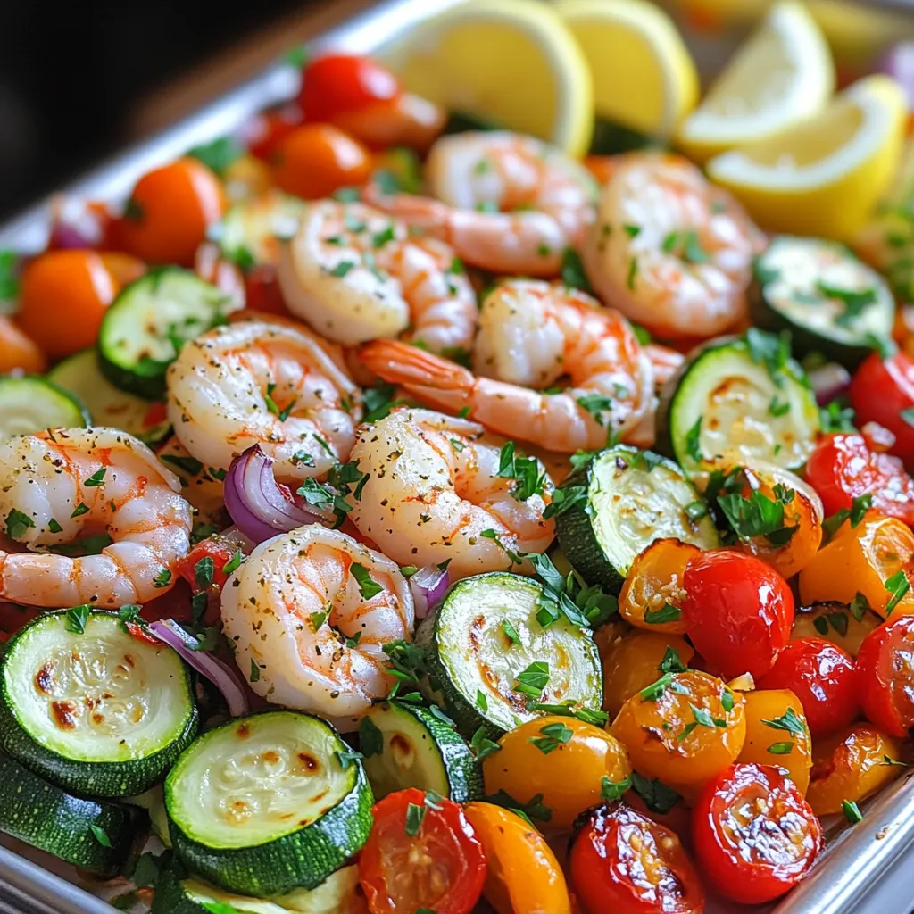 Sheet Pan Mediterranean Shrimp Veggies Delightful Meal
