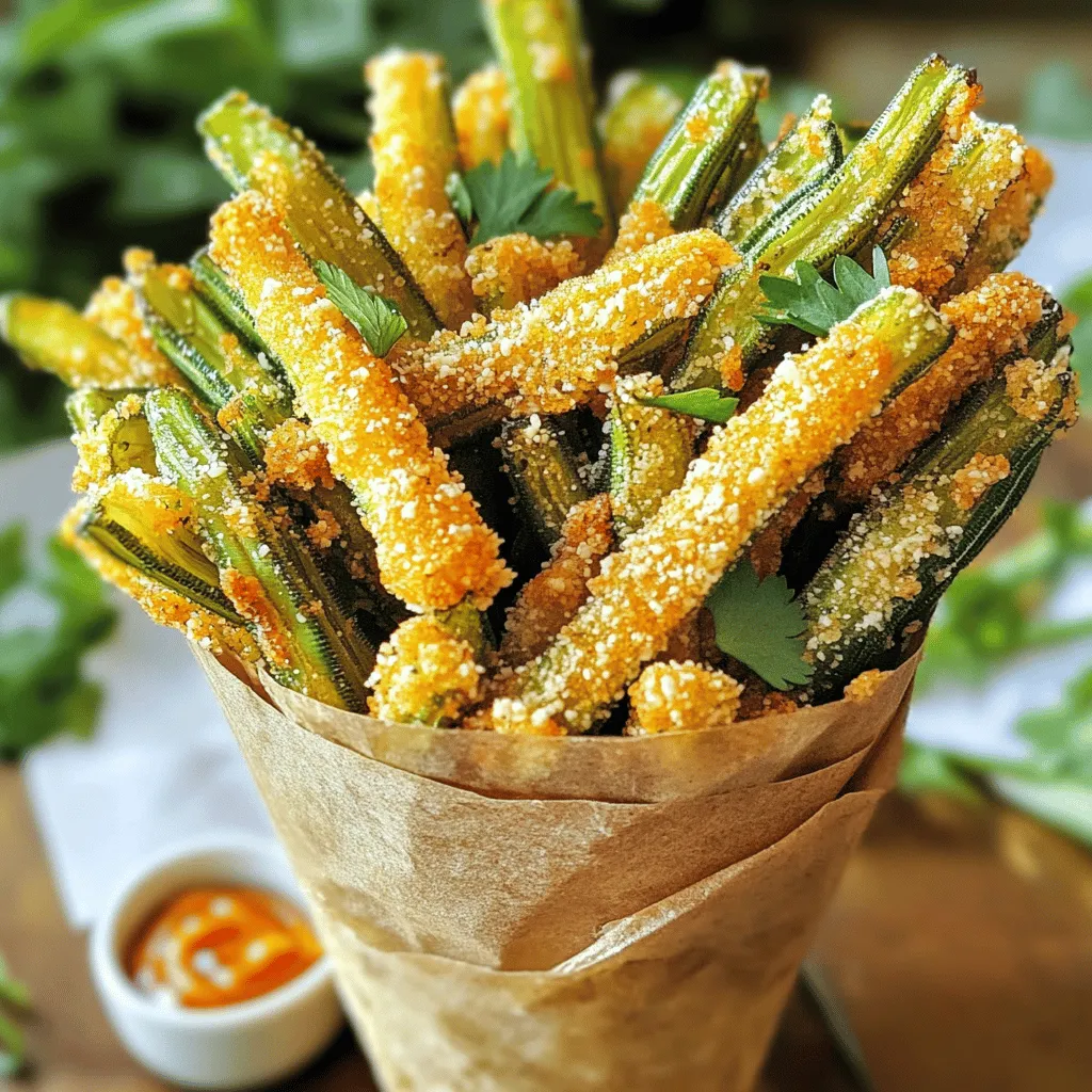 Crispy Parmesan Okra Fries Tasty and Simple Snack