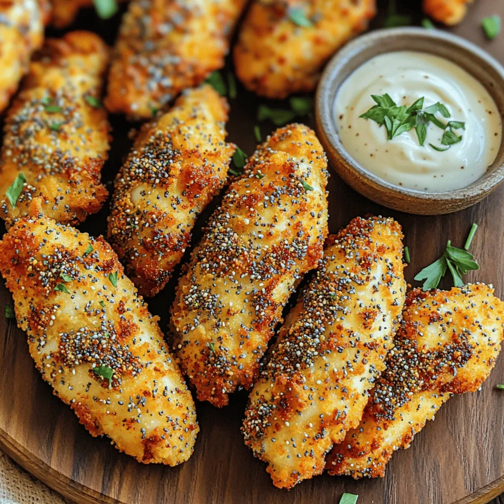 Air Fryer Everything Bagel Chicken Tenders Delight