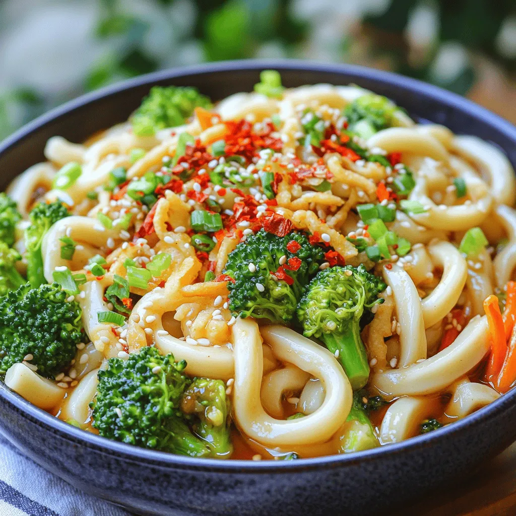 Spicy Garlic Udon Noodles 15-Minute Quick Recipe