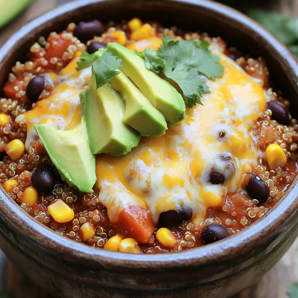 Savory Slow Cooker Enchilada Quinoa Delight