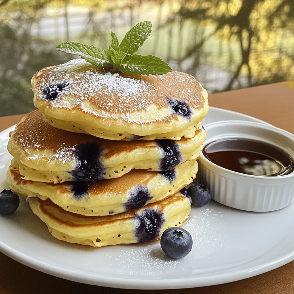 Lemon Blueberry Ricotta Pancakes Fluffy Breakfast Treat