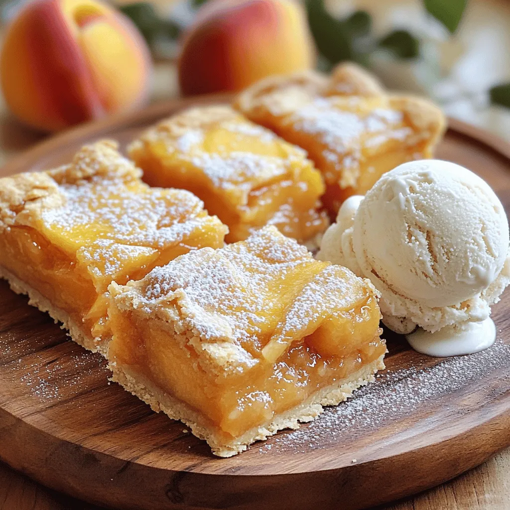 Peach Pie Bars Delightful and Easy Dessert Recipe