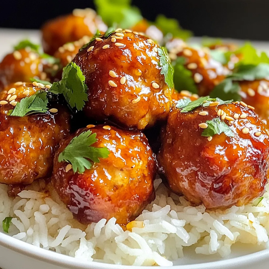 Honey Garlic Chicken Meatballs Savory and Simple Dish