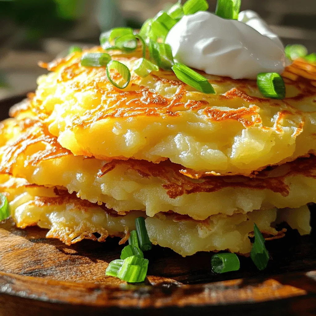 Cheesy Potato Pancakes Crispy and Flavorful Delight
