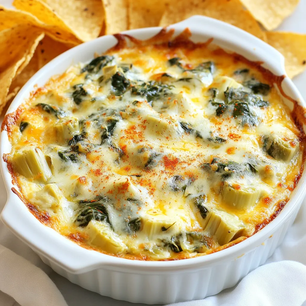 Cheesy Spinach Artichoke Dip Rich and Creamy Treat