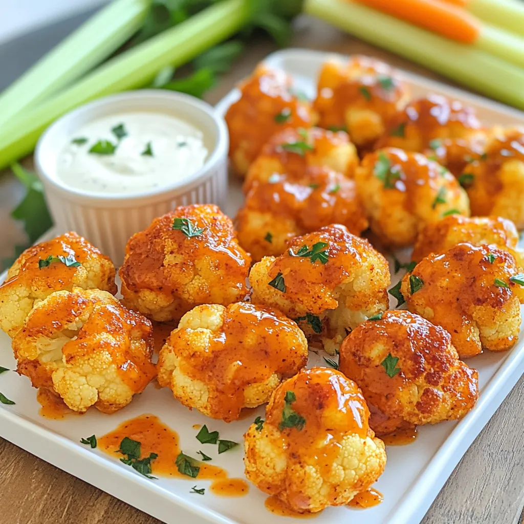 Spicy Buffalo Cauliflower Bites Tasty and Easy Recipe