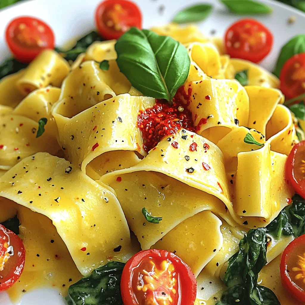 Creamy Calabrian Chili Pappardelle Rich and Flavorful Dish