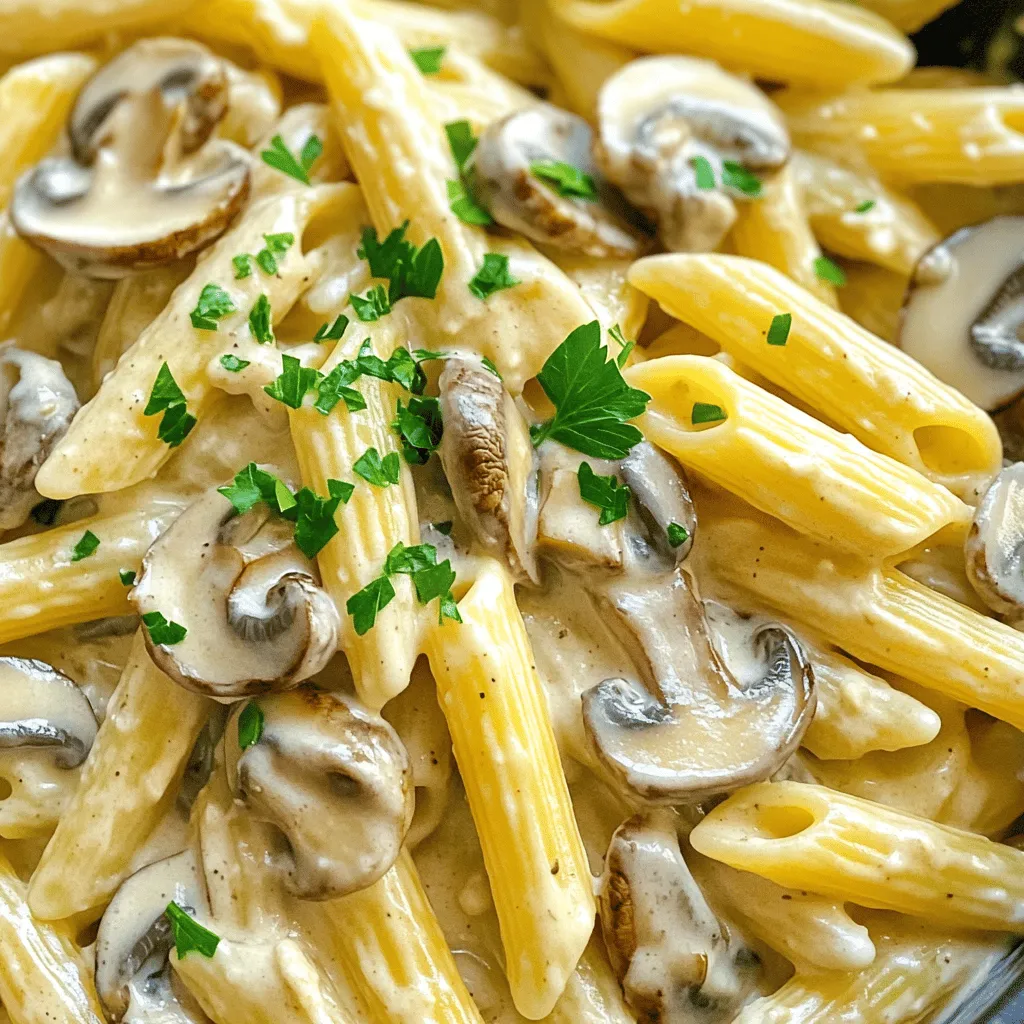 One Pot Creamy Mushroom Pasta Quick Comfort Dish