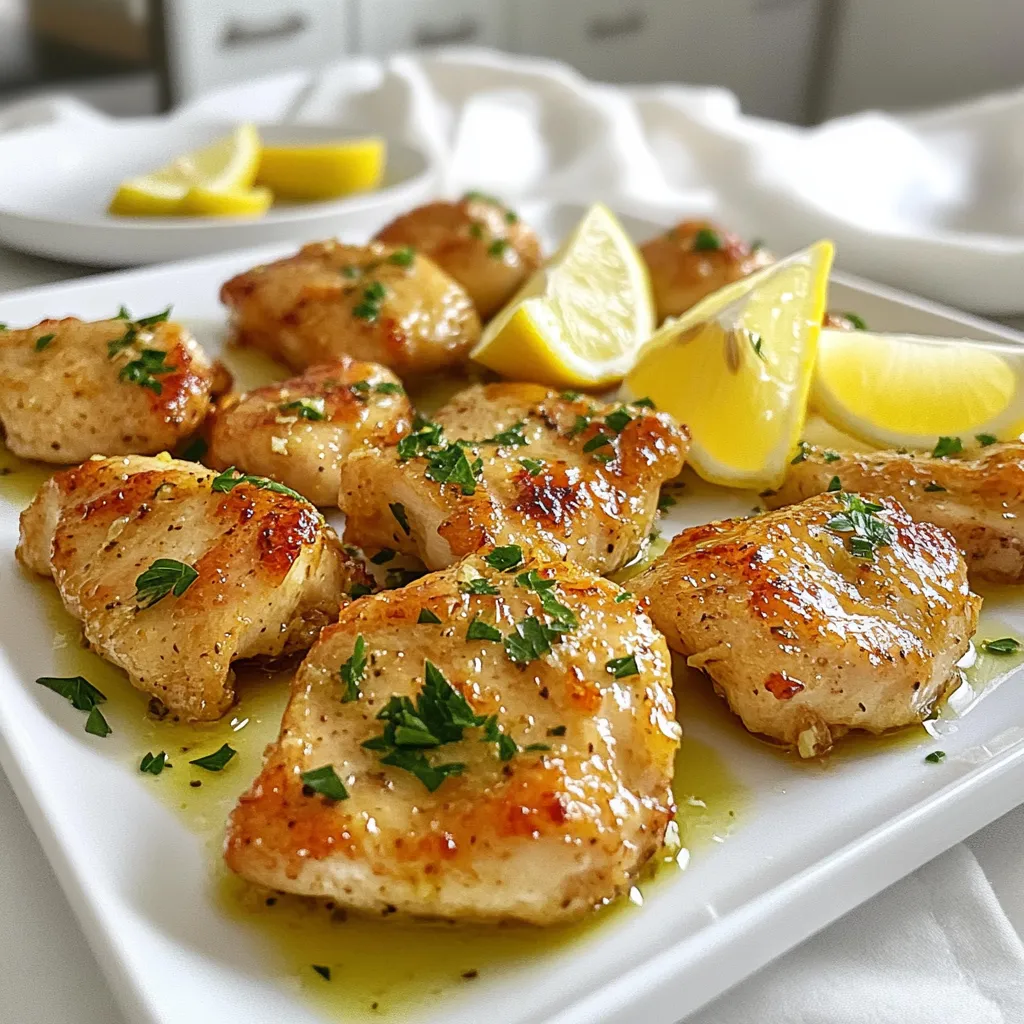 Minute Lemon Garlic Chicken Bites Flavor-Packed Meal