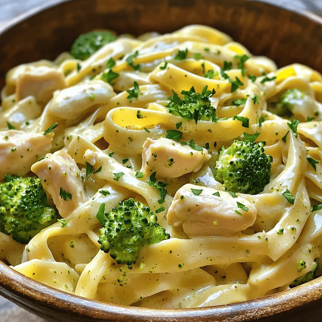 Savory Chicken and Broccoli Alfredo Easy Dinner Recipe