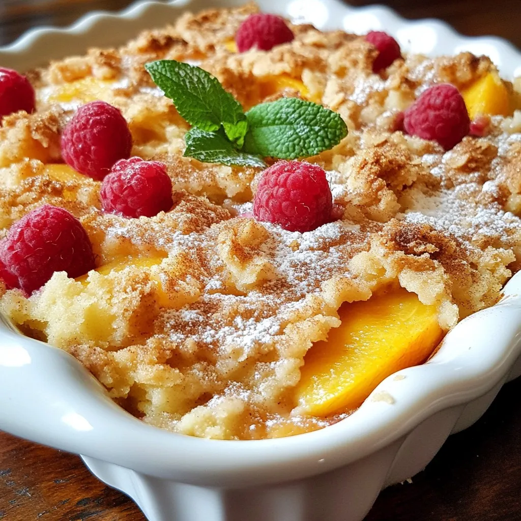 Peach Raspberry Cobbler Delightful Comfort Food Recipe