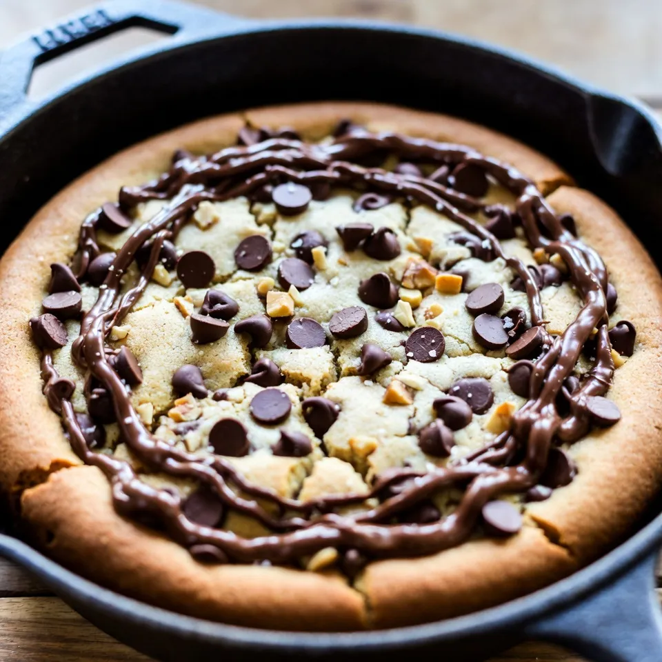 Chocolate Chip Cookie Skillet Delicious Dessert Recipe