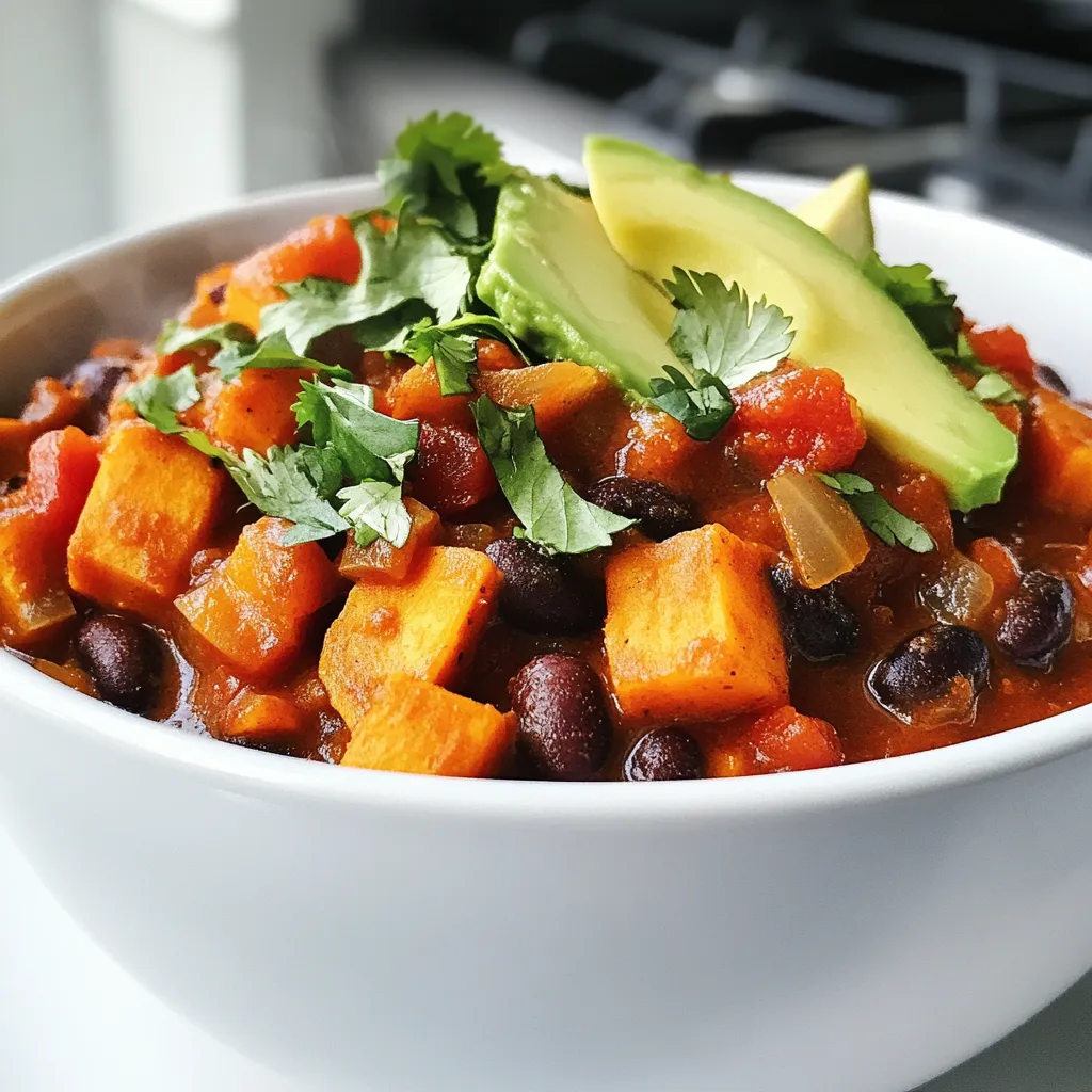 Satisfying Sweet Potato Black Bean Chili Recipe
