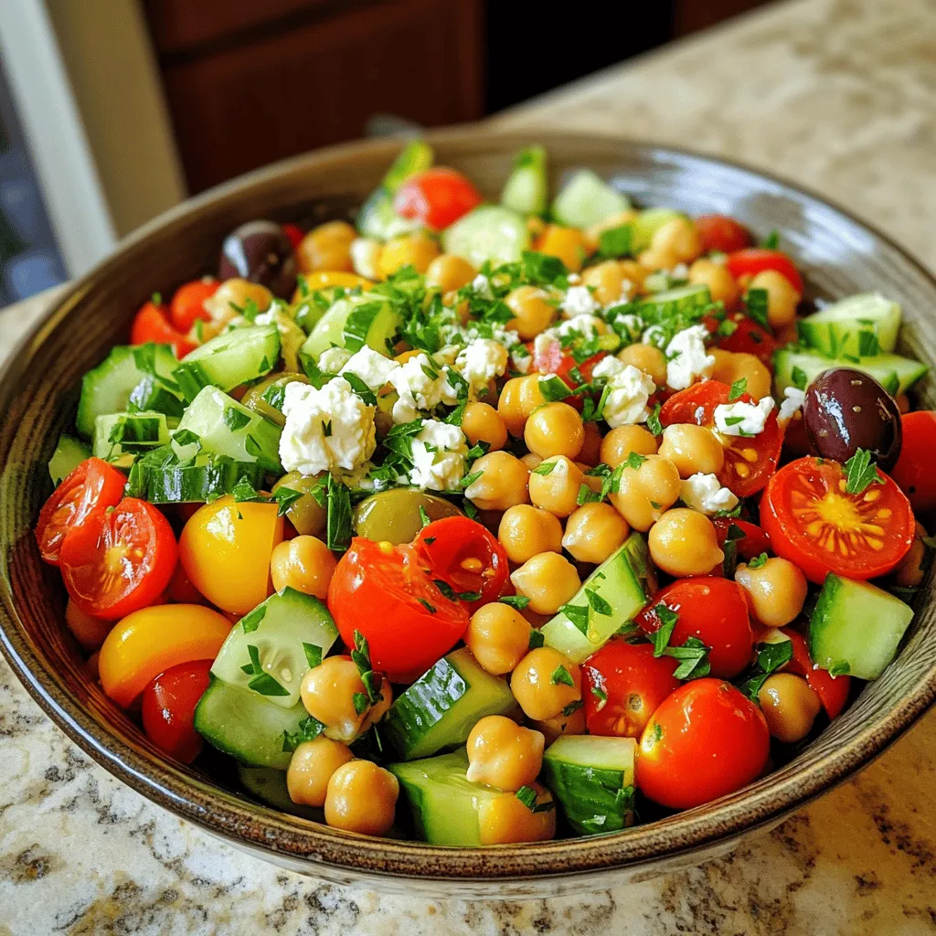 Mediterranean Chickpea Salad Flavorful and Fresh Meal
