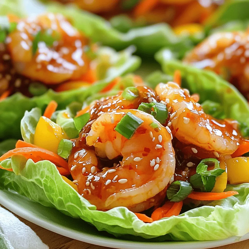 Firecracker Shrimp Lettuce Wraps Tasty and Light Meal