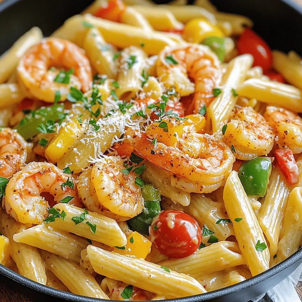 Cajun Shrimp Pasta Skillet Quick and Tasty Meal
