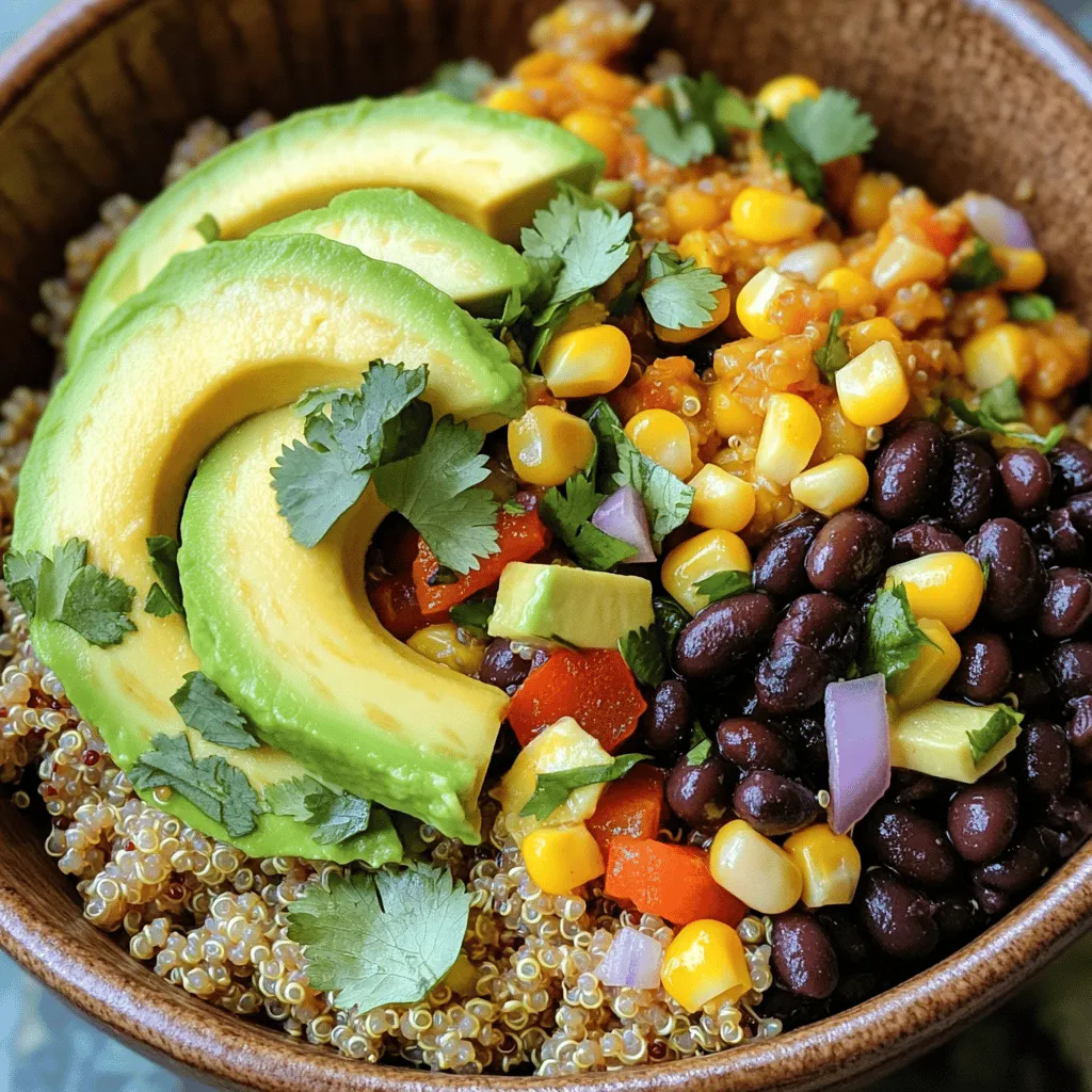 Savory Quinoa and Black Bean Bowl Healthy Meal Idea