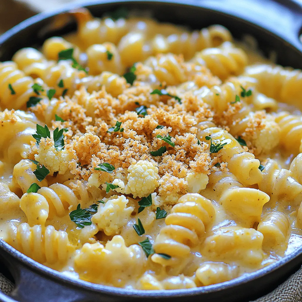 Cauliflower Mac and Cheese Comfort Food Delight