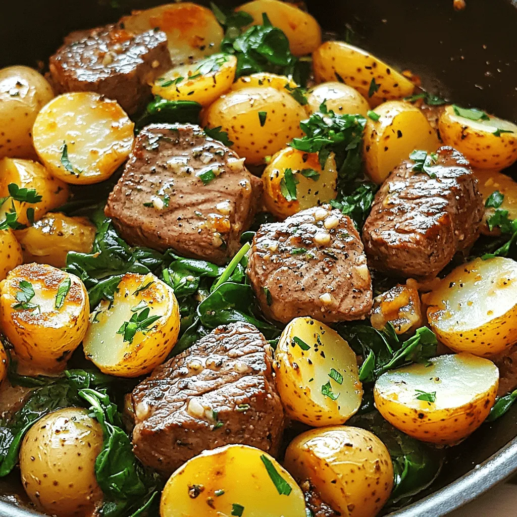 Garlic Butter Steak and Potato Skillet Delight