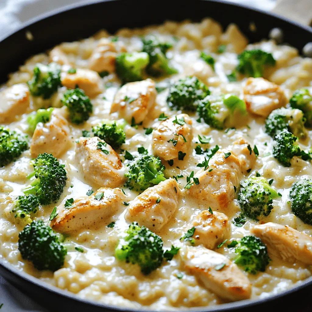 Chicken and Rice Skillet Alfredo Tasty Weeknight Meal
