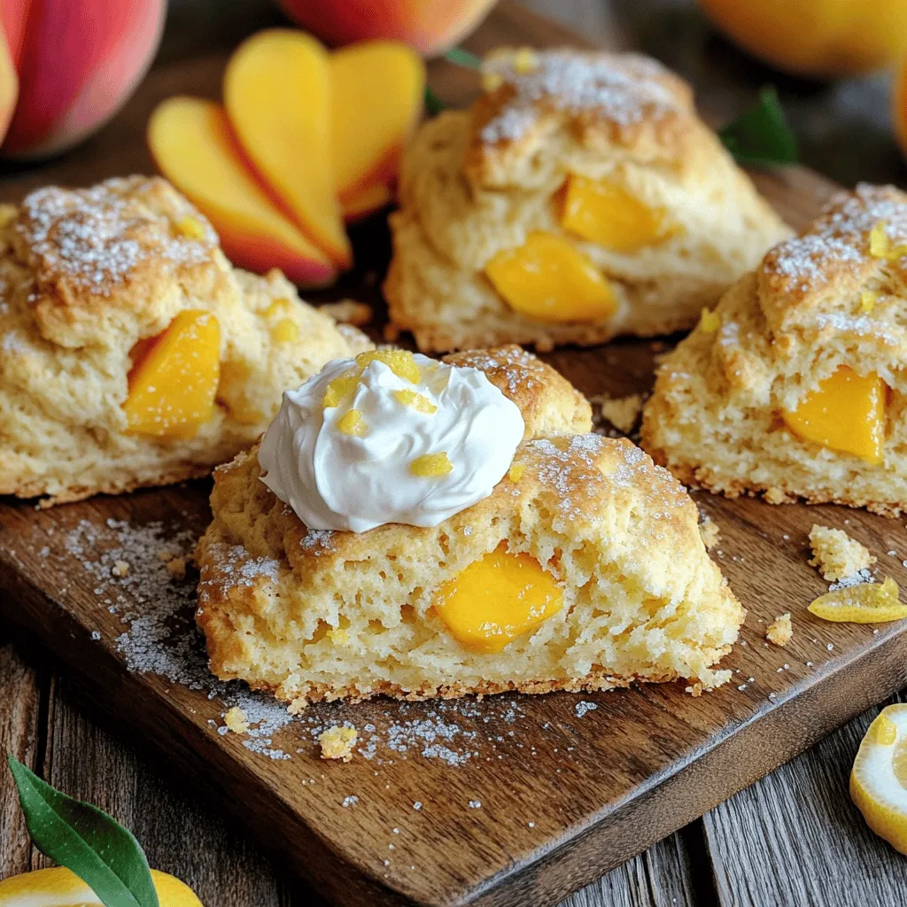 Peach Lemon Scones Irresistibly Tender and Flaky