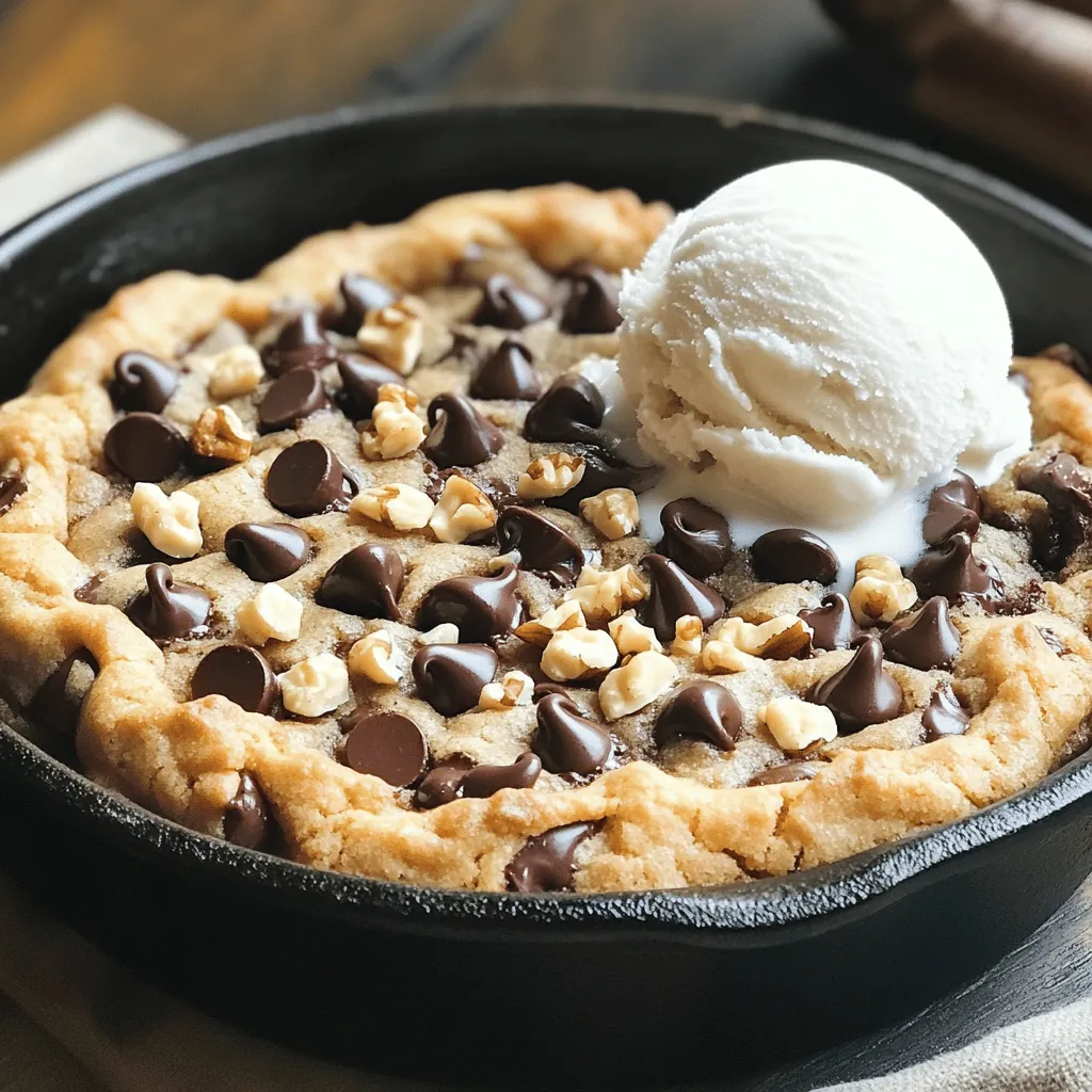 Chocolate Chip Cookie Skillet Comforting Dessert