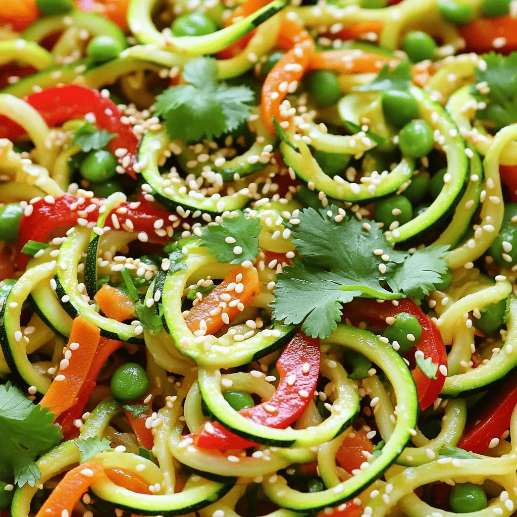 Zucchini Noodle Stir Fry Easy and Flavorful Dish