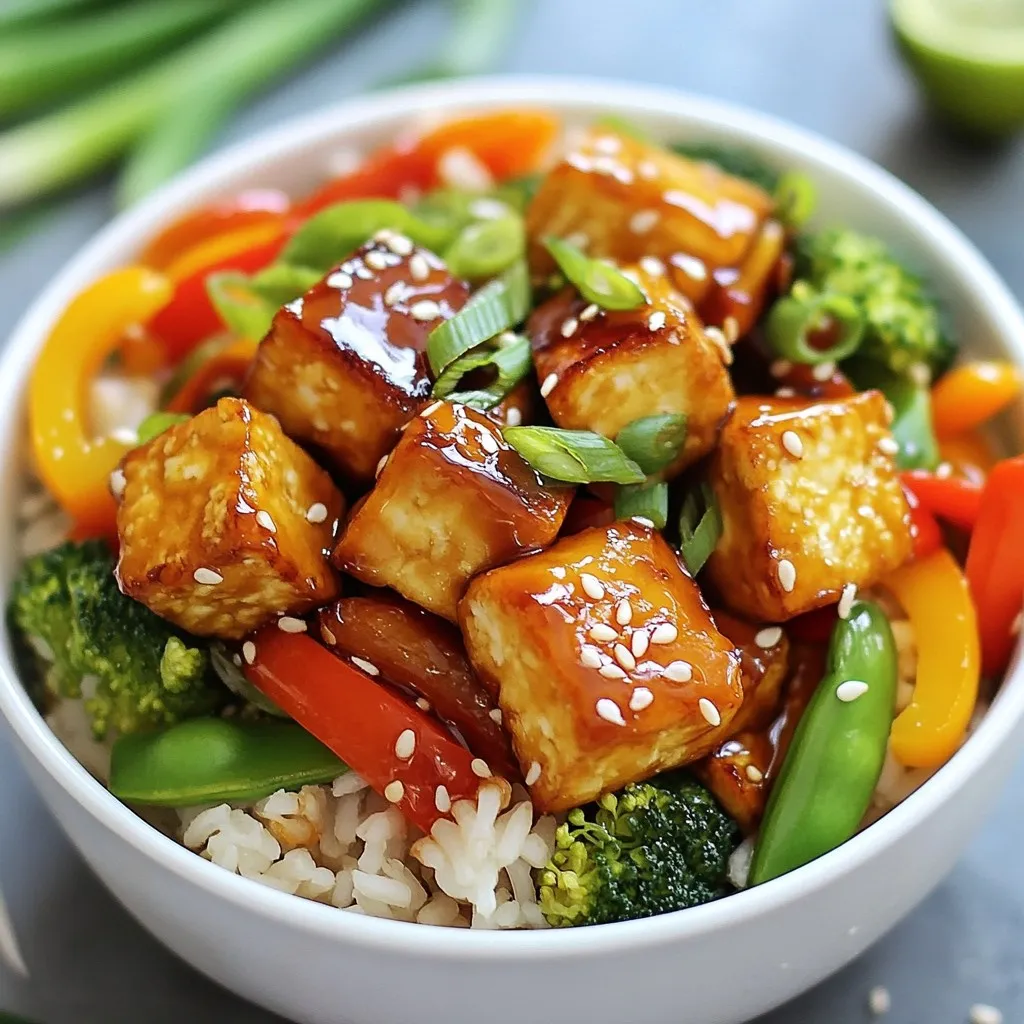 Honey Garlic Sesame Tofu Bowls Flavorful Plant-Based Meal