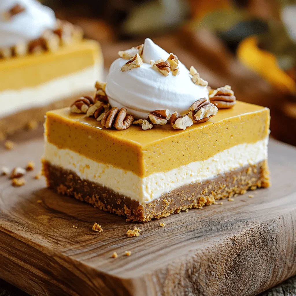 Pumpkin Cheesecake Bars Perfect for Fall Gatherings
