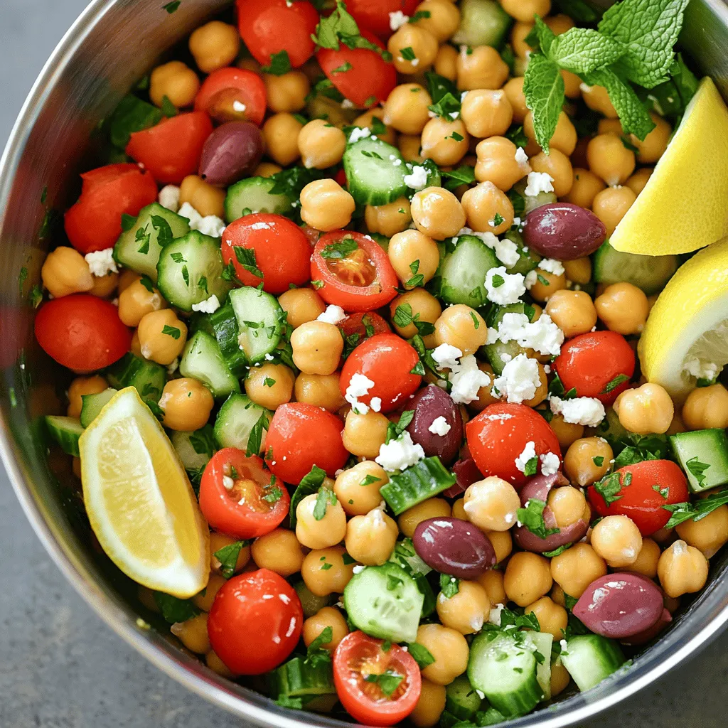 Mediterranean Chickpea Salad Fresh and Flavorful Recipe