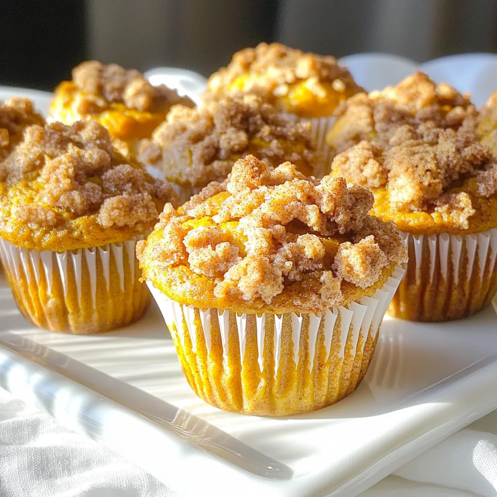 Bakery-Style Pumpkin Streusel Muffins Delightful Treat