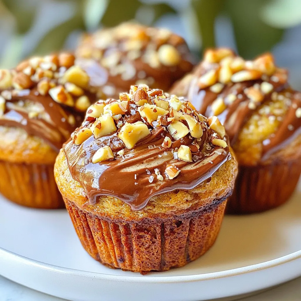 Nutella Swirl Banana Muffins Easy and Delicious Treat