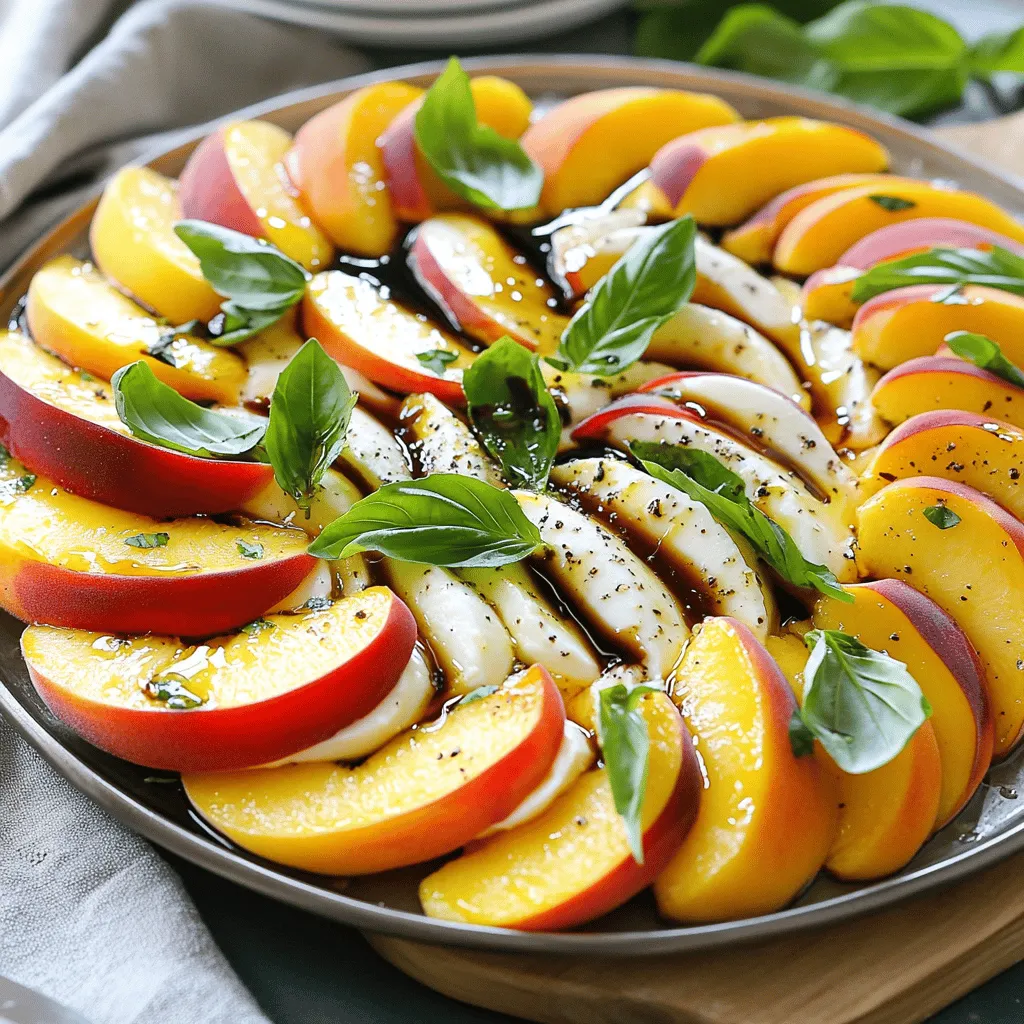 Peach Caprese Salad Irresistible Summer Delight