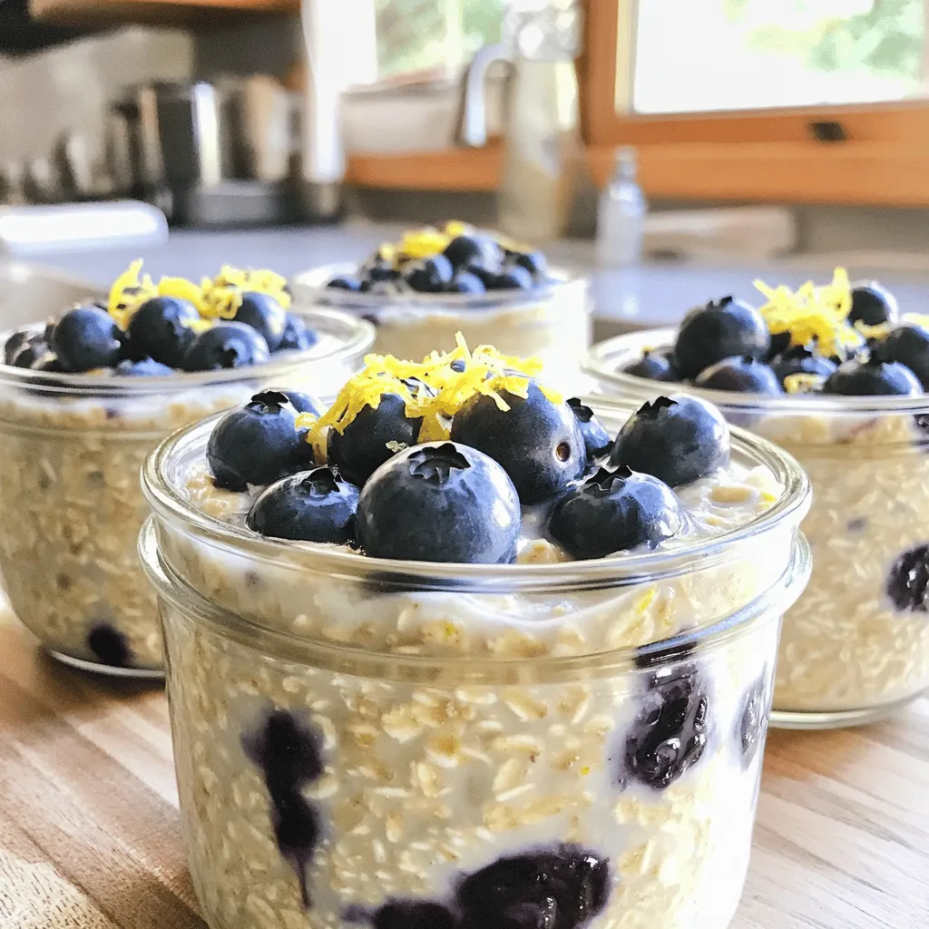 Lemon Blueberry Overnight Oats Simple and Tasty Recipe