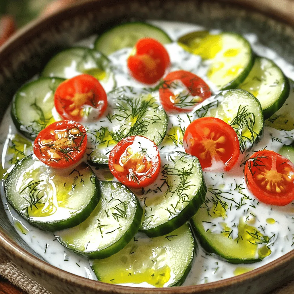 Cucumber Dill Salad Fresh and Flavorful Recipe
