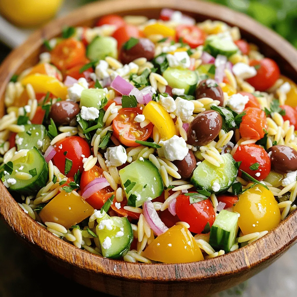 Easy Greek Orzo Salad Fresh and Flavorful Recipe