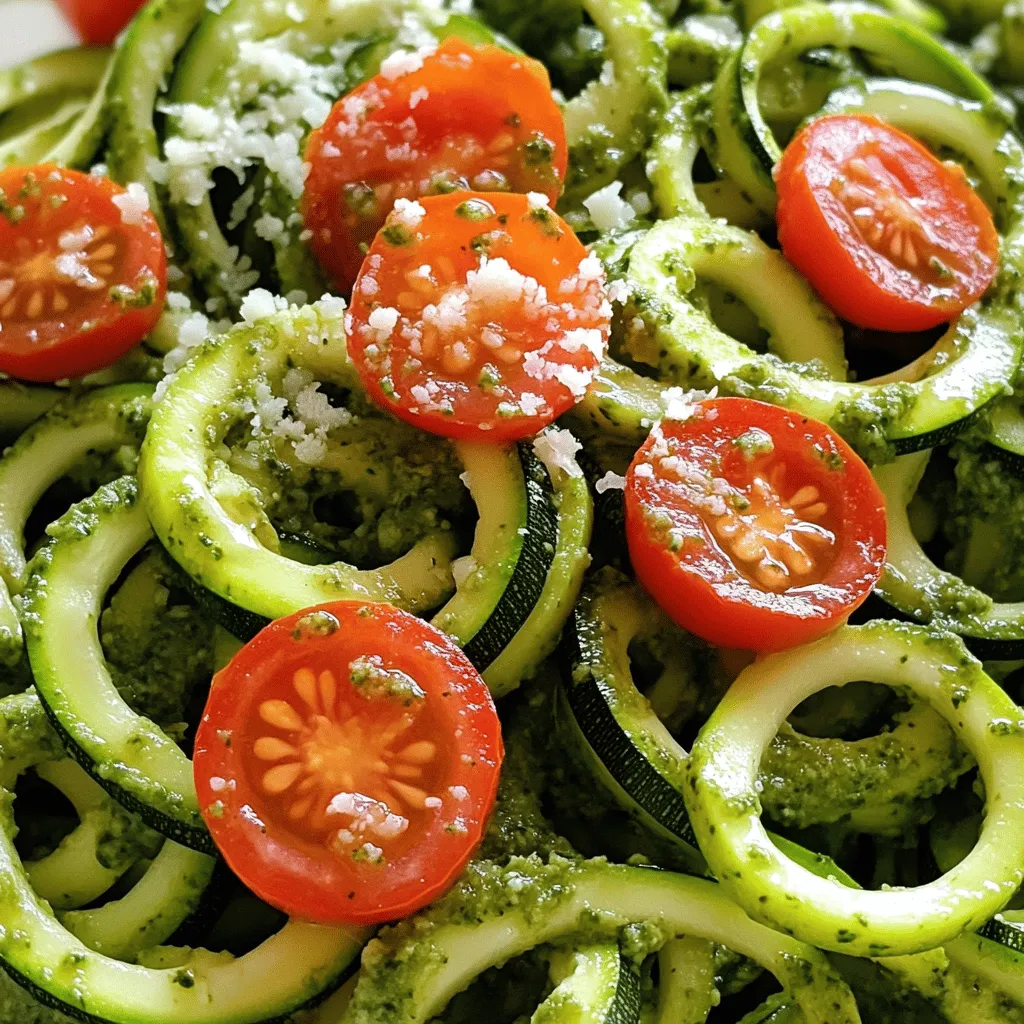 Zucchini Noodles with Pesto Simple and Fresh Recipe