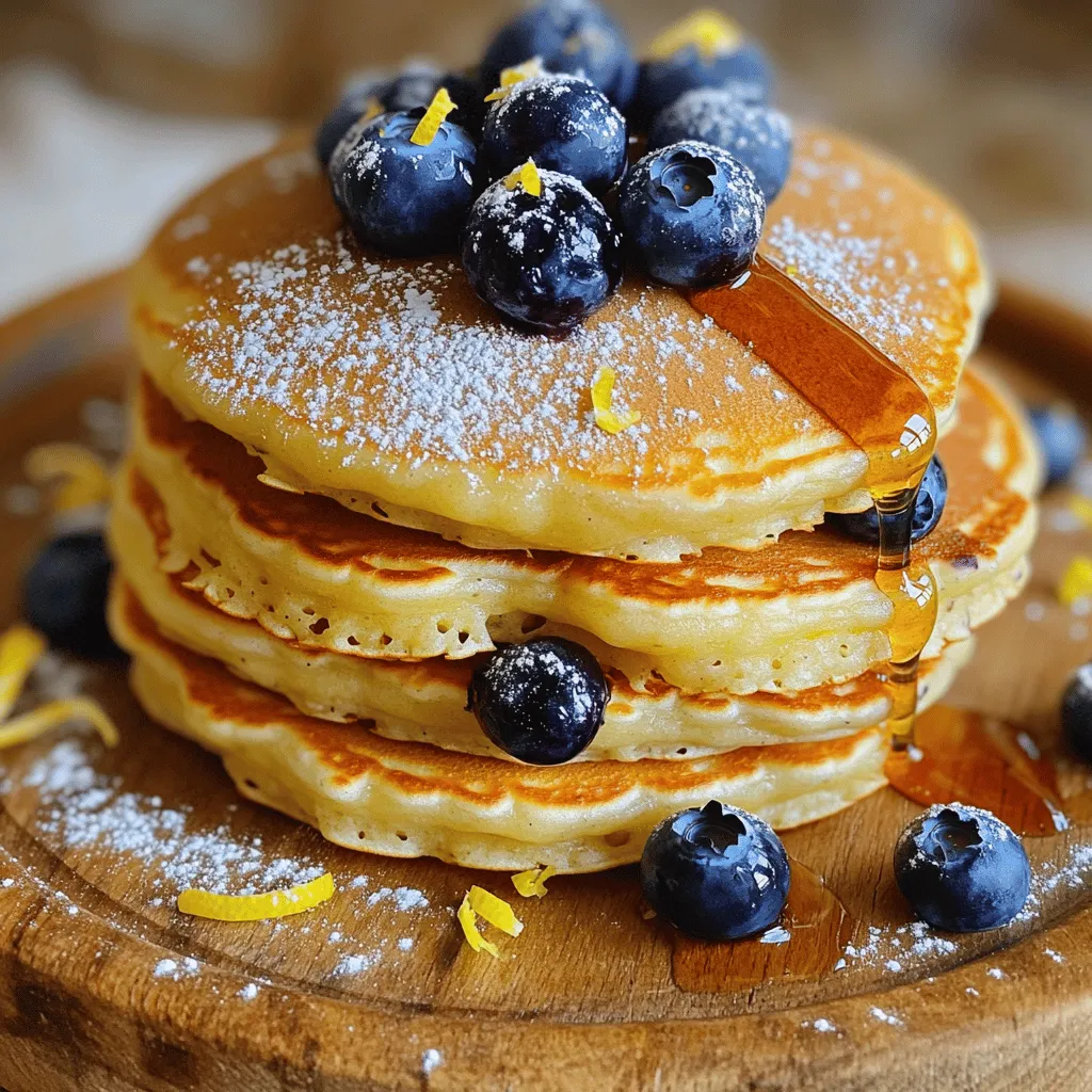 Lemon Blueberry Ricotta Pancakes Fluffy Breakfast Delight