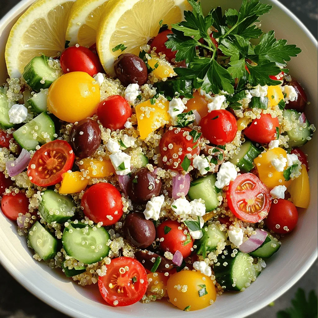 Mediterranean Quinoa Salad Flavorful and Nutritious Dish