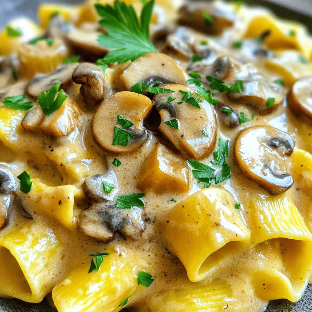 Vegan Mushroom Stroganoff Rich and Creamy Delight