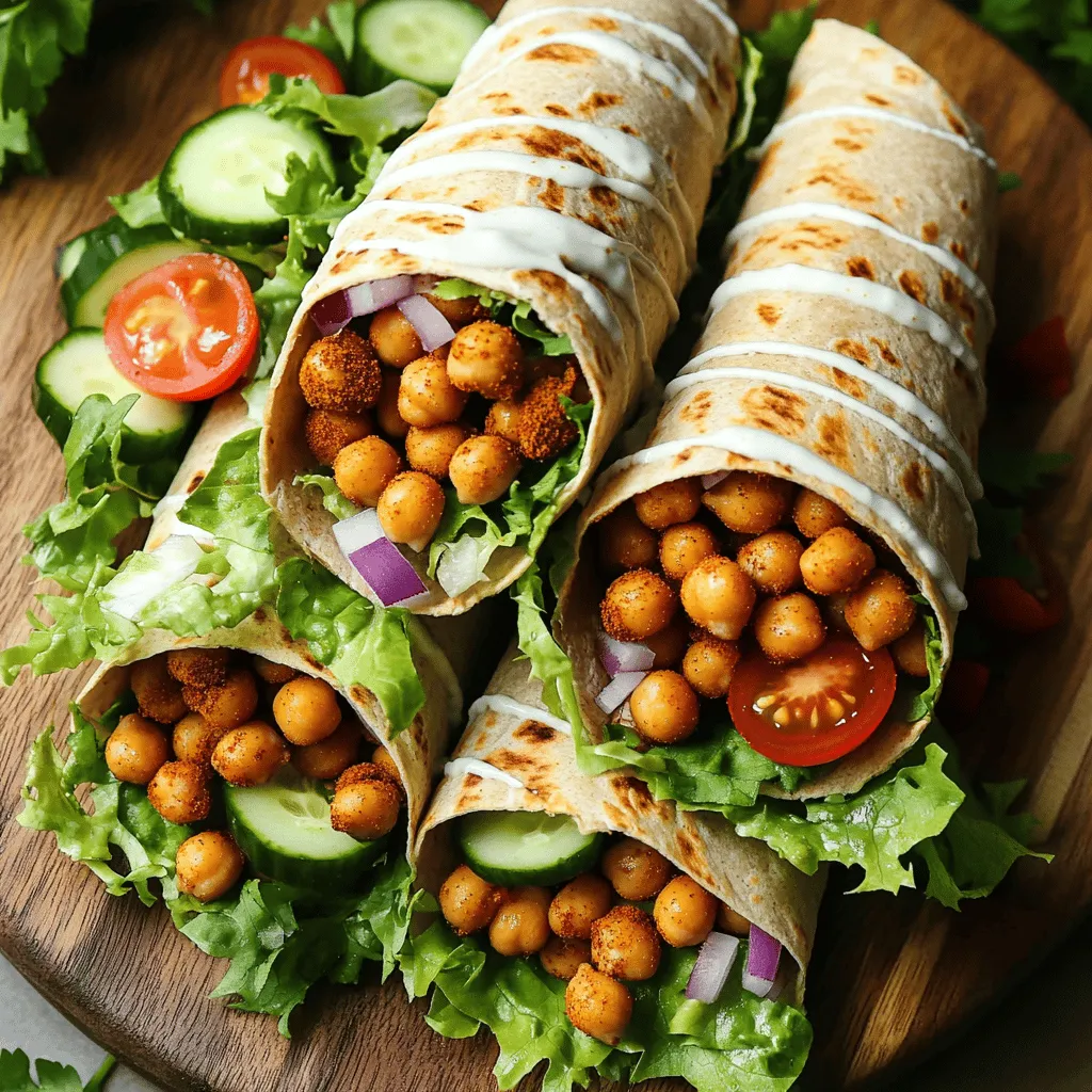 Vegan Chickpea Shawarma Wraps Packed with Flavor