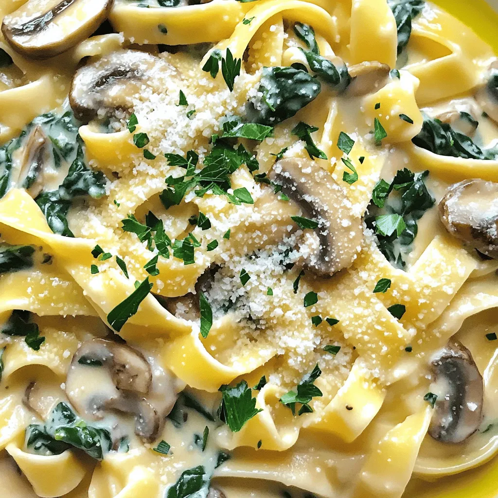 Creamy Mushroom and Spinach Pasta Hearty and Simple