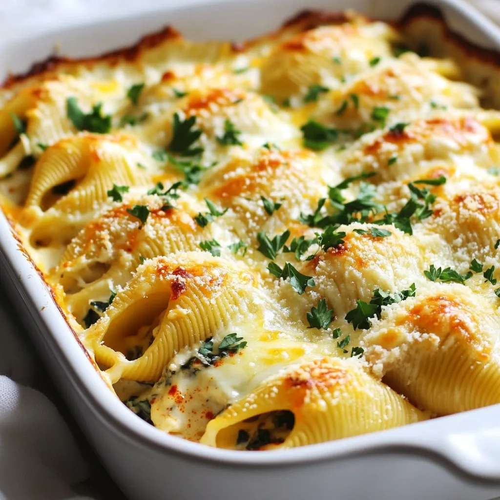 Cajun Chicken Alfredo Stuffed Shells Flavorful Delight